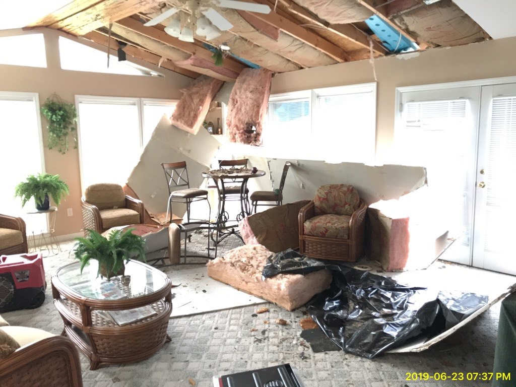 Storm damage in Central Cook County Illinois